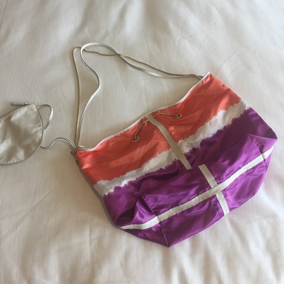 Diane Von Furstenberg Satin Color block Purse - Picture 1 of 14